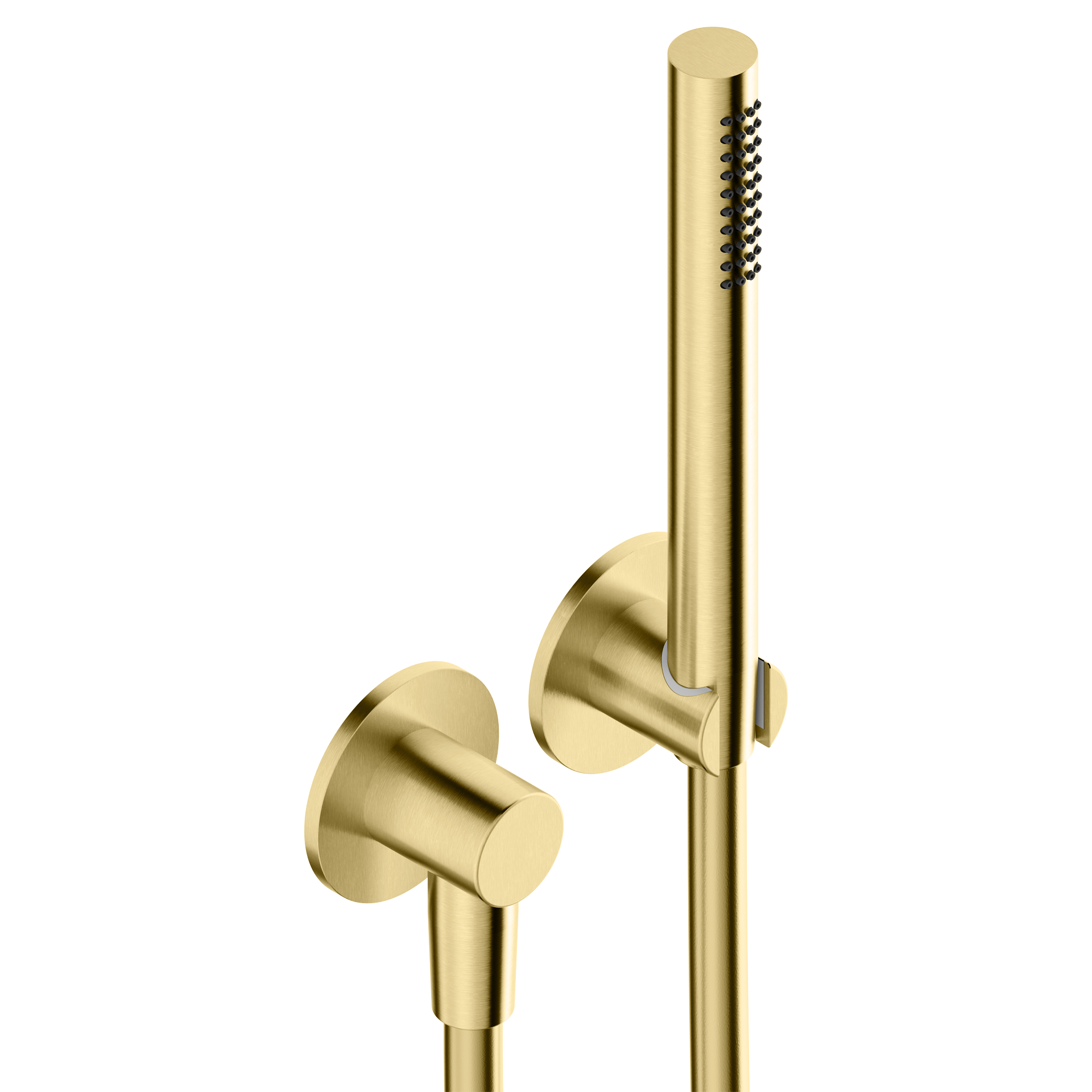 Tubico - Set doccia in acciaio inox 316L con rosone diametro 65 mm - Gold PVD - T54055G