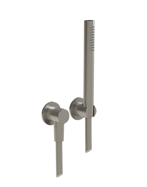 Tubico Set doccia in acciaio inox 316L con rosone diametro 65 mm - Black PVD - T54055B