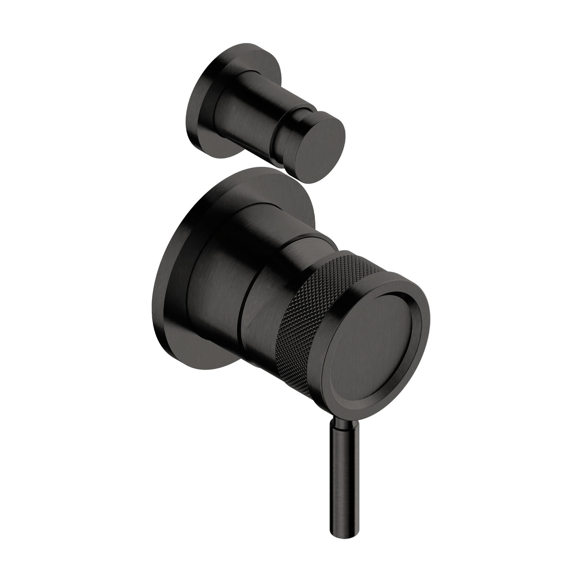 Tubico Volga miscelatore incasso doccia con deviatore in acciaio inox 316L nero Made in Italy T84080B