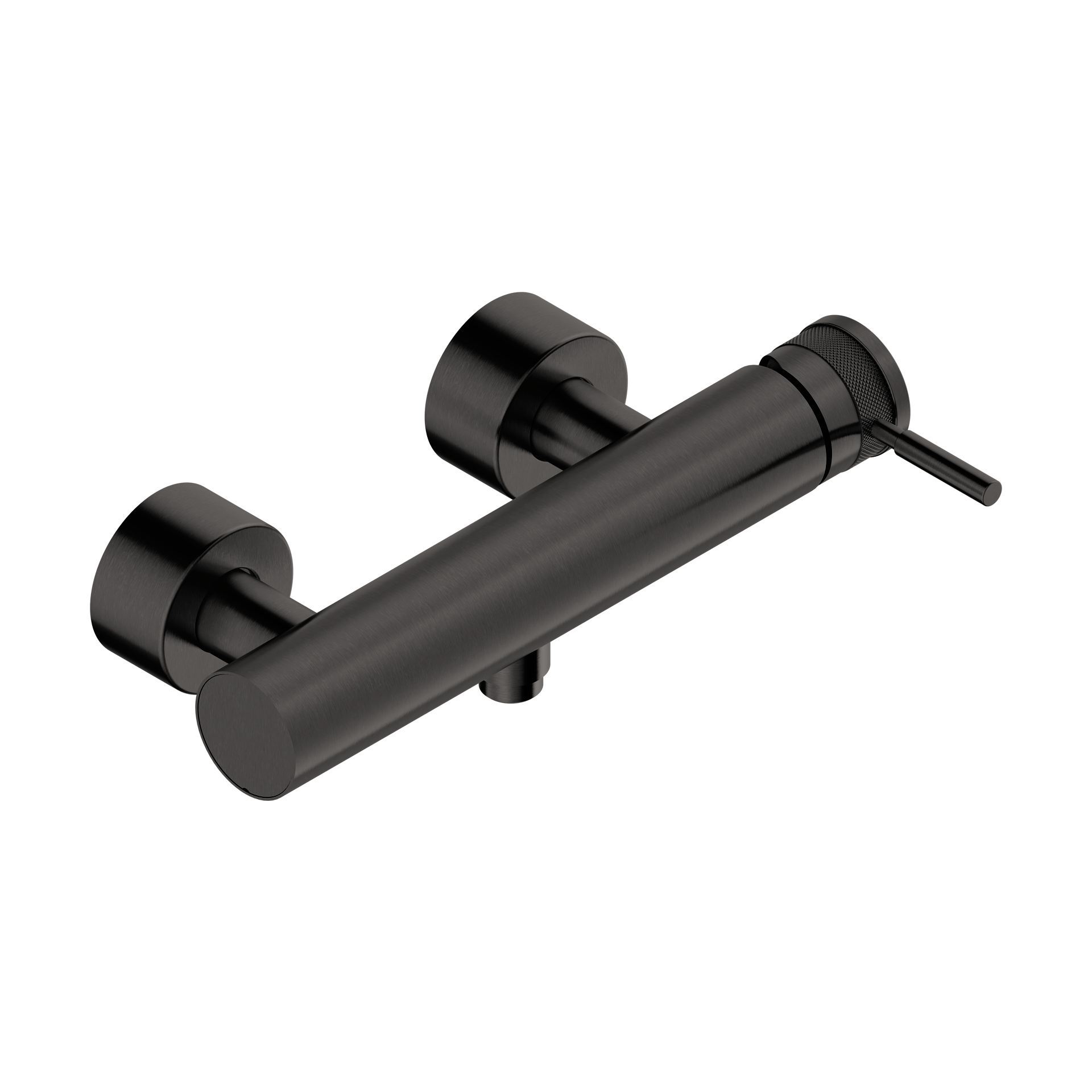 Tubico Volga miscelatore esterno per doccia in acciaio inox 316L nero Made in Italy T84081B