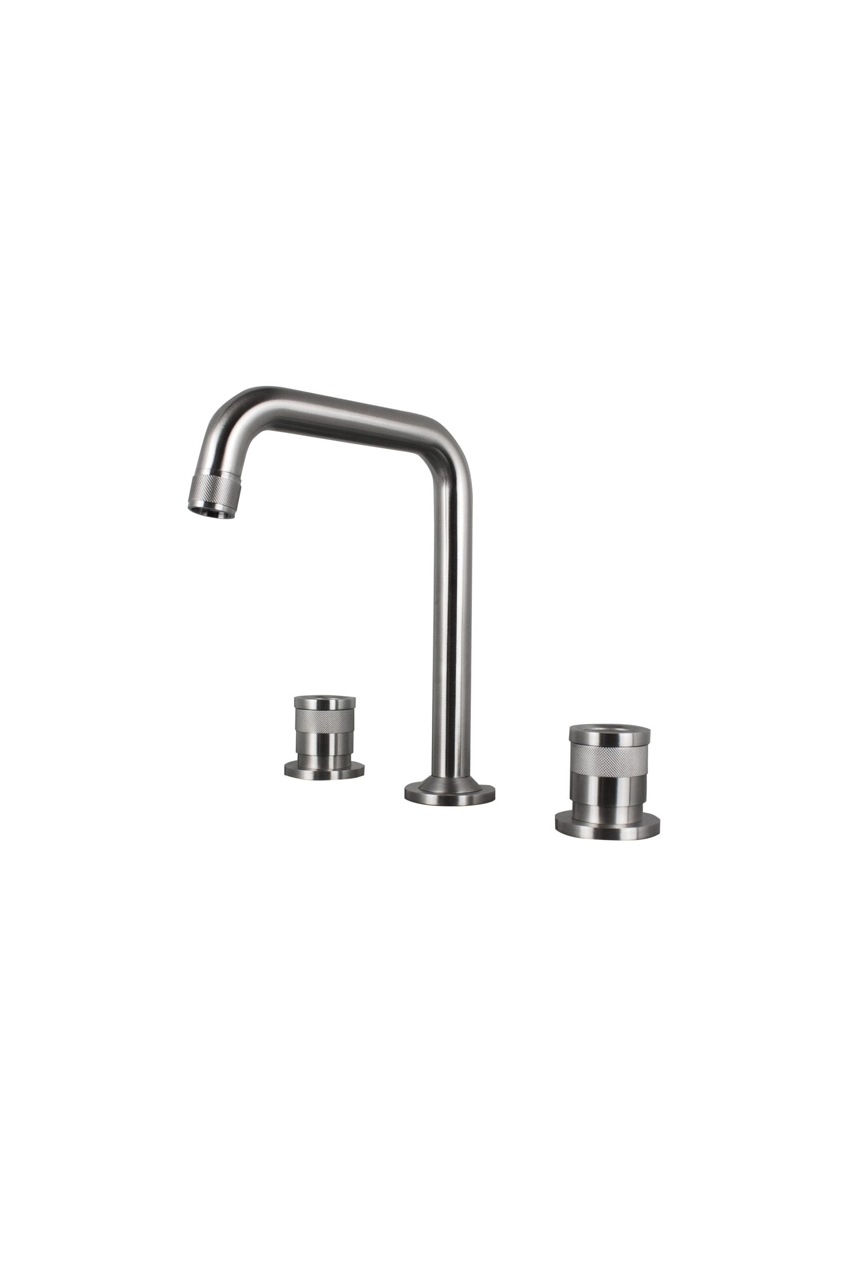 Tubico Volga Miscelatore per lavabo 3 fori in acciaio inox 316L rame Made in Italy T84110C