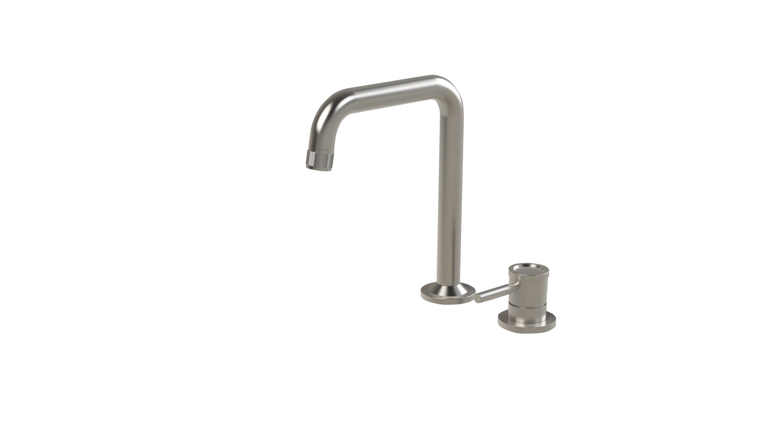 Tubico Volga Miscelatore per lavabo 2 fori in acciaio inox 316L rame Made in Italy T84114C