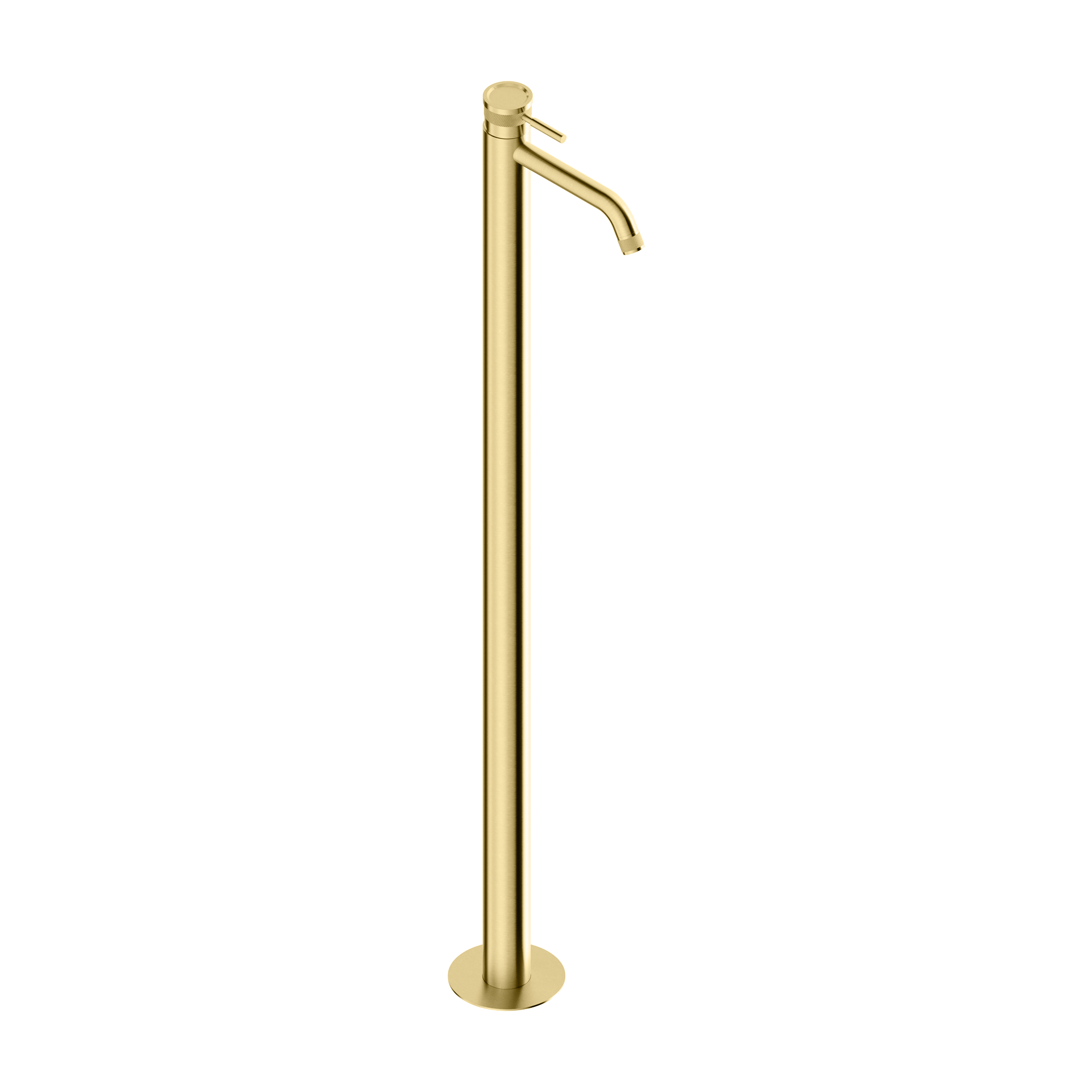 Mitigeur lavabo haut Tubico Volga en acier inoxydable 316L doré Fabriqué en Italie T84142G