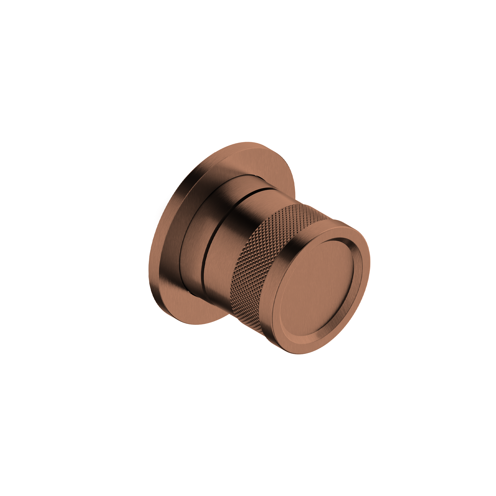 Inverseur rotatif à 3 voies à encastrer Tubico Volga en acier inoxydable 316L cuivre Fabriqué en Italie T84151C