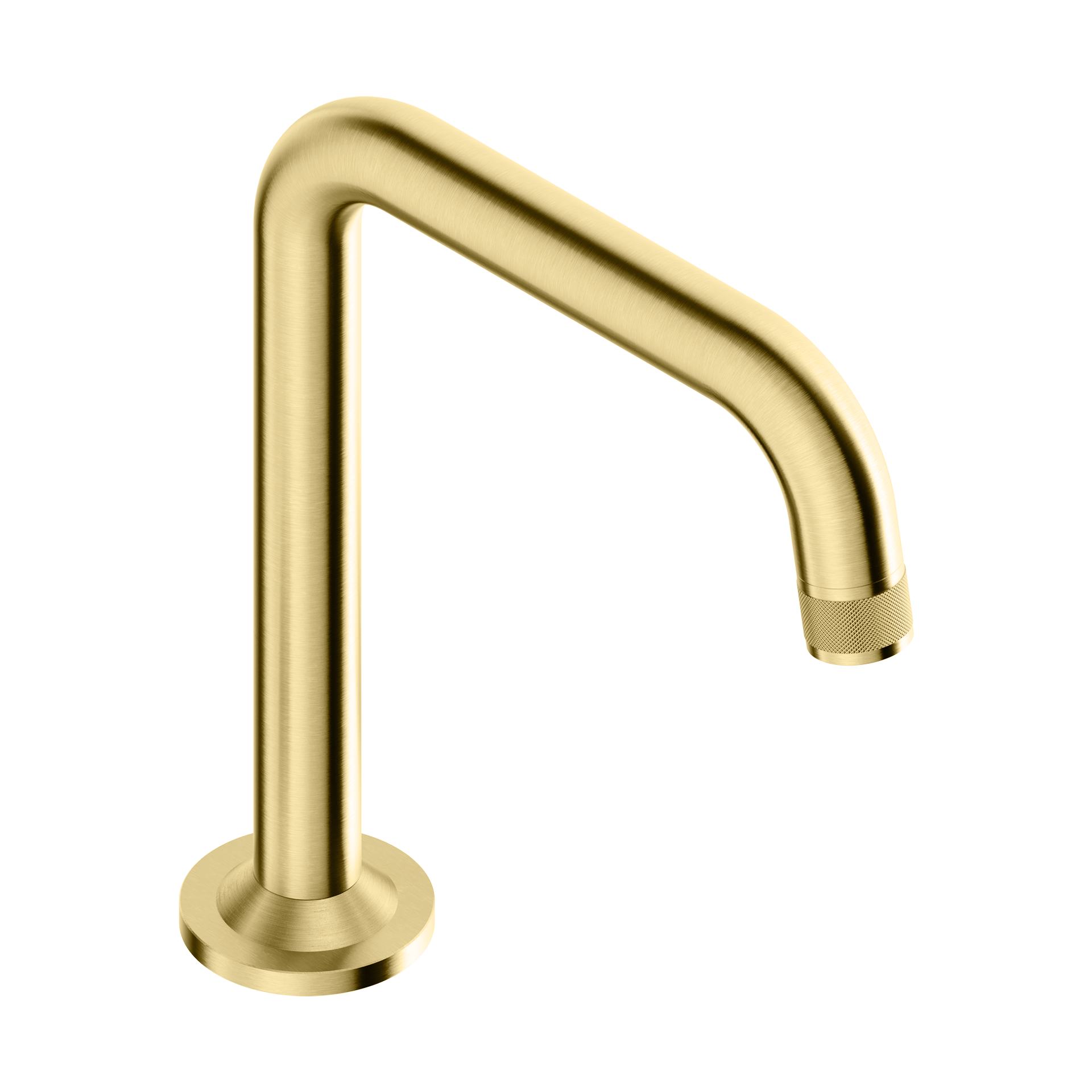 Tubico Volga bocca di erogazione alta 214 mm in acciaio inox 316L oro Made in Italy T84191G