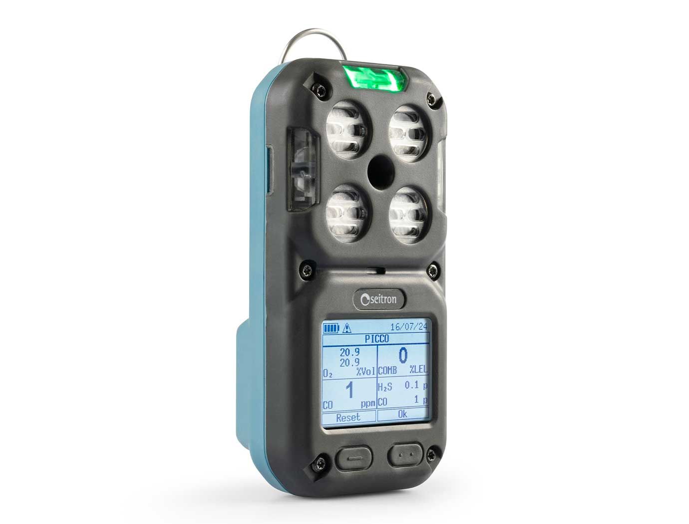Seitron - Rilevatore portatile di gas Be Safe MG con sensori O2 Longlife e LEL (CH4) - MG-O2LL-LEL