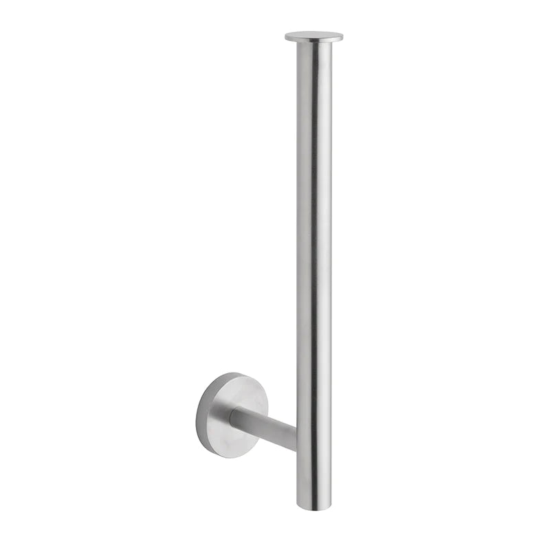 Tubico Tevere porta rotolo a parete verticale in acciaio inox 316L nero Made in Italy T35029B