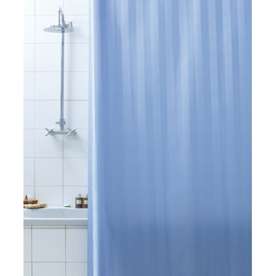 RIDEAU DE DOUCHE 2 CÔTÉS EN TISSU CM. 180 X 200 Bleu Clair Mod.