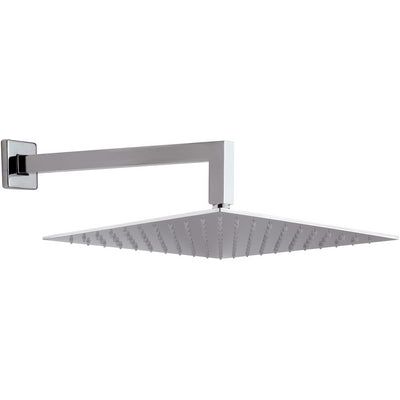 POMME DE DOUCHE CARRÉE MURALE 30 CM AVEC BRAS