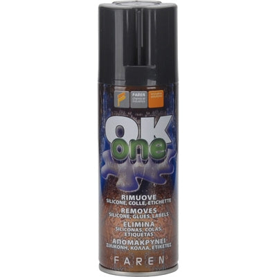 SPRAY DISSOLVANT SILICONE ET COLLES "OK ONE" 200 ML