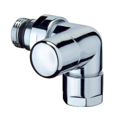 SUPPORT DE MEUBLE D'ANGLE GAUCHE CHROME POLI