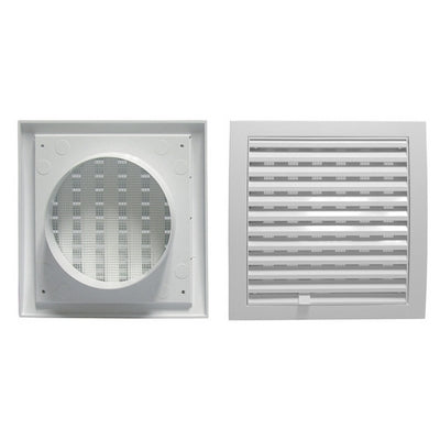 GRILLES DE VENTILATION CARRÉES AVEC ENTRÉE RONDE