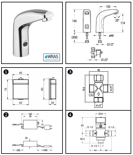 Idral Synt rubinetto lavabo elettronico cod. 02511/R