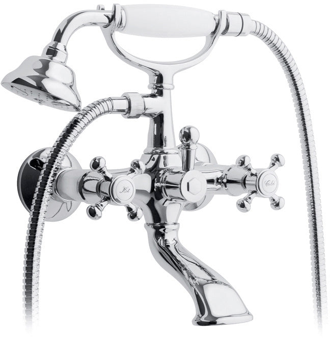 Gaboli Luigi Duetto rubinetto miscelatore vasca con accessori