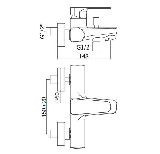 Paffoni Sly rubinetto miscelatore vasca con accessori cod. SY023CR