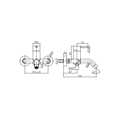 Paffoni Steel Inox rubinetto miscelatore vasca con accessori cod. STEEL026AC