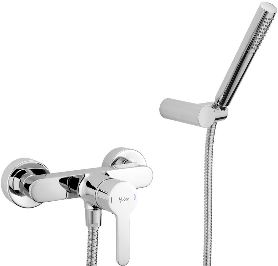 Huber h2 rubinetto miscelatore esterno doccia con accessori