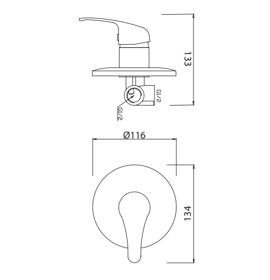 Rubinetterie Mariani Astro 2 rubinetto miscelatore incasso doccia con accessori