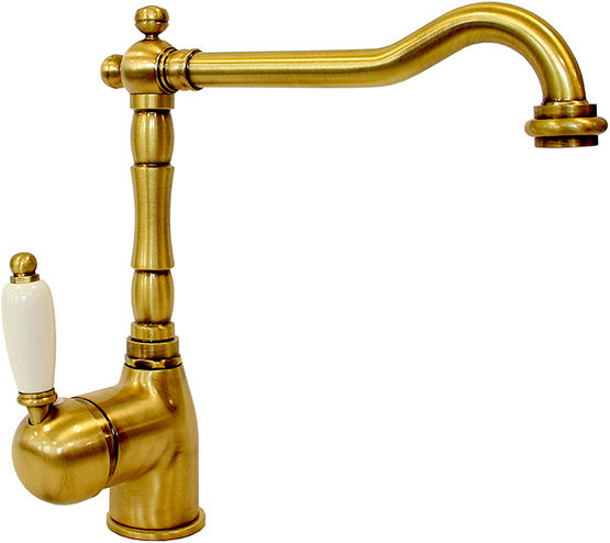 Gaboli Luigi Imperial rubinetto miscelatore lavello bocca alta bronzo