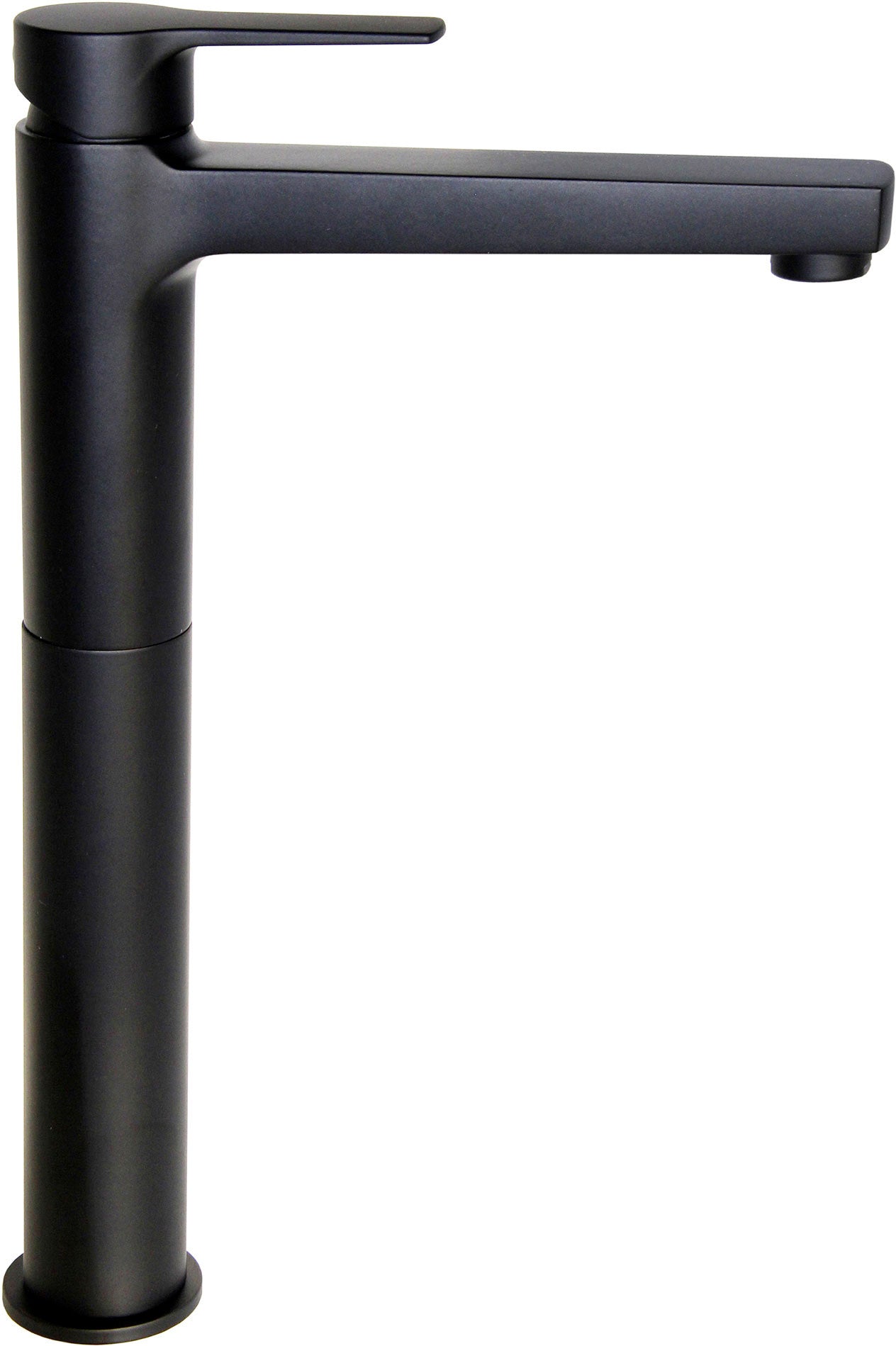 Gaboli Luigi Khuga Black rubinetto miscelatore lavabo alto nero opaco 120 mm