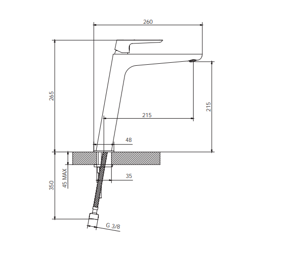 Mitigeur de bidet Mixtech Stella