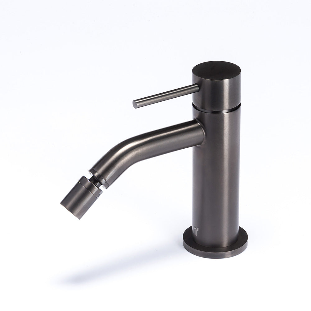Tubico Tevere rubinetto miscelatore per bidet in acciaio inox 316L nero Made in Italy T44274B