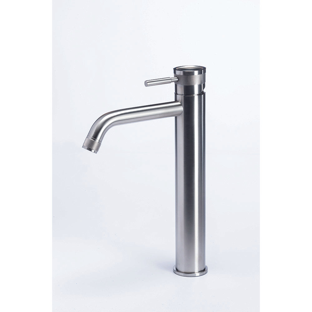 Tubico Volga Miscelatore lavabo alto in acciaio inox 316L satinato Made in Italy T84120S